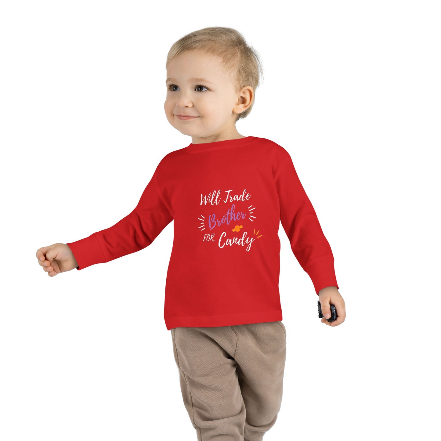 Toddler Long Sleeve Tee - Cute Casual Kids Shirt for Everyday Wear, Birthday Gift, Baby Shower, Family Outings