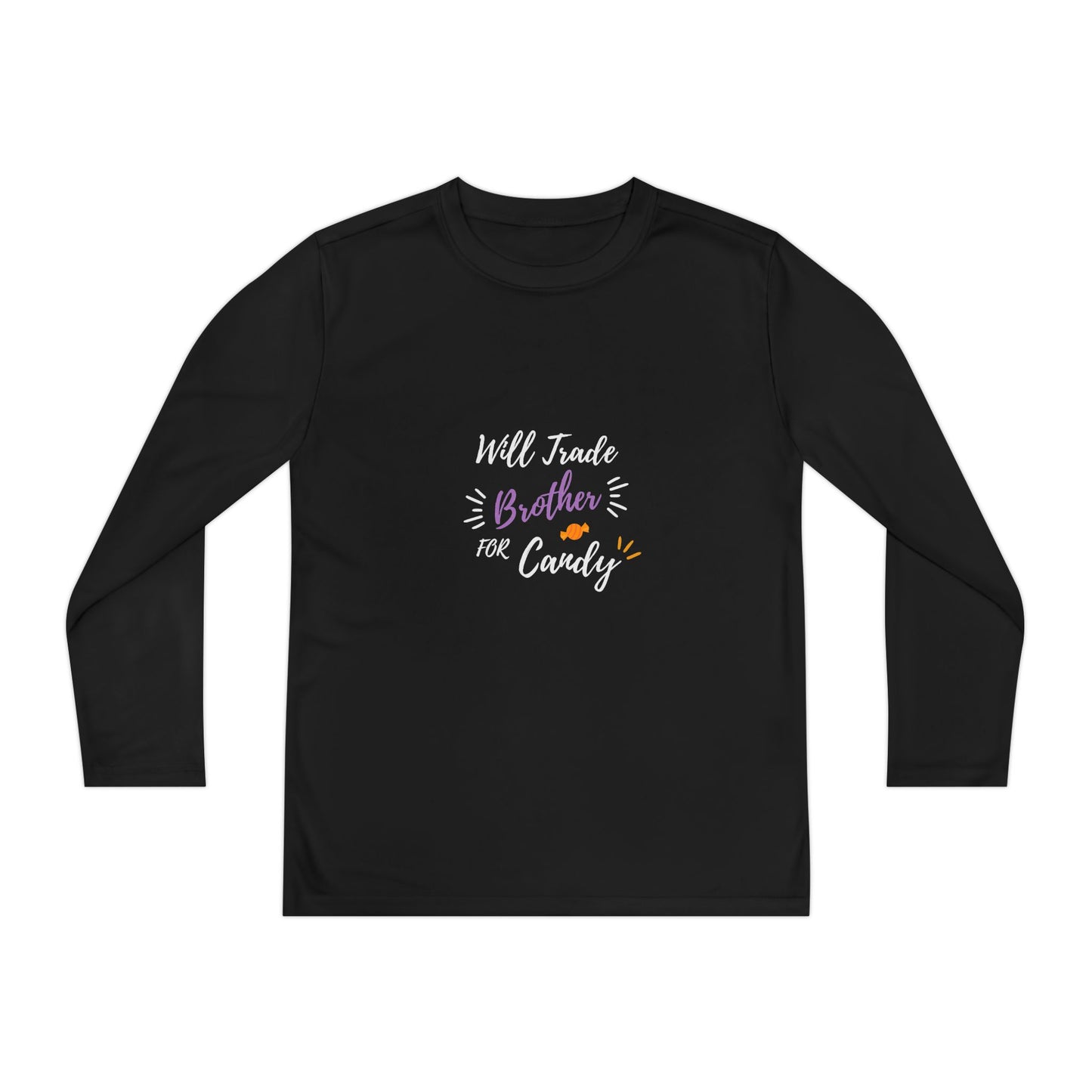 Brotherly Love Youth Long Sleeve Tee, Perfect for Siblings, Gift for Birthday, Playtime, Everyday Wear, Family Celebrations
