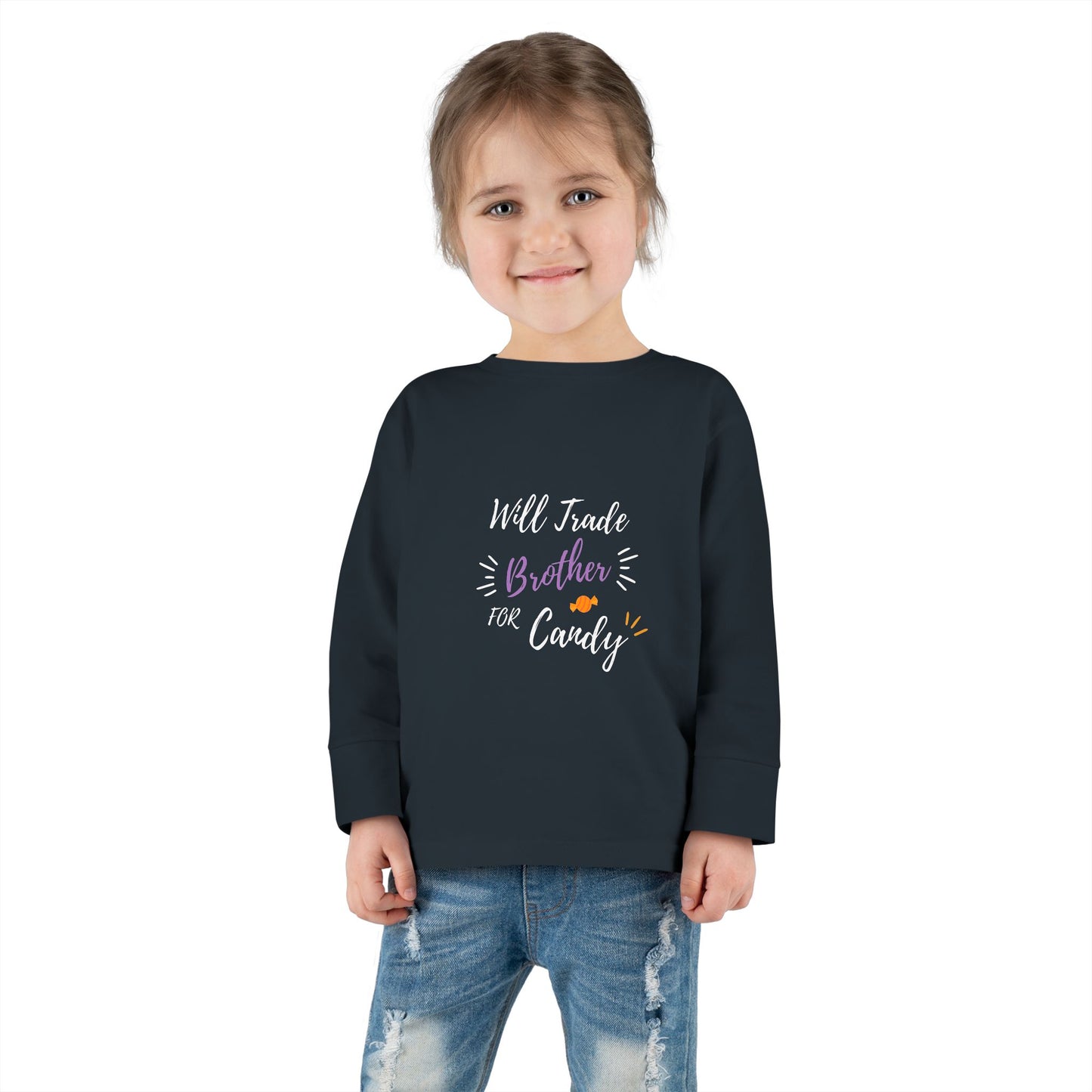 Toddler Long Sleeve Tee - Cute Casual Kids Shirt for Everyday Wear, Birthday Gift, Baby Shower, Family Outings