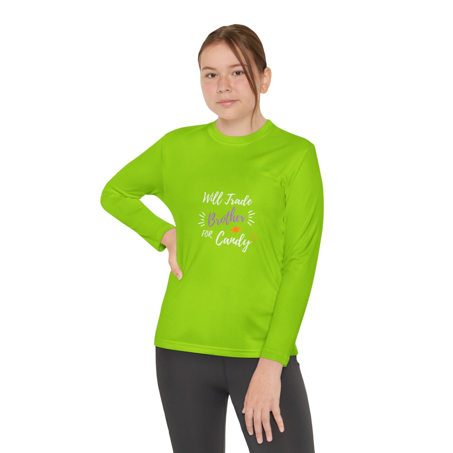 Brotherly Love Youth Long Sleeve Tee, Perfect for Siblings, Gift for Birthday, Playtime, Everyday Wear, Family Celebrations