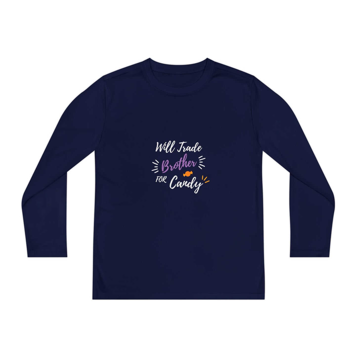 Brotherly Love Youth Long Sleeve Tee, Perfect for Siblings, Gift for Birthday, Playtime, Everyday Wear, Family Celebrations