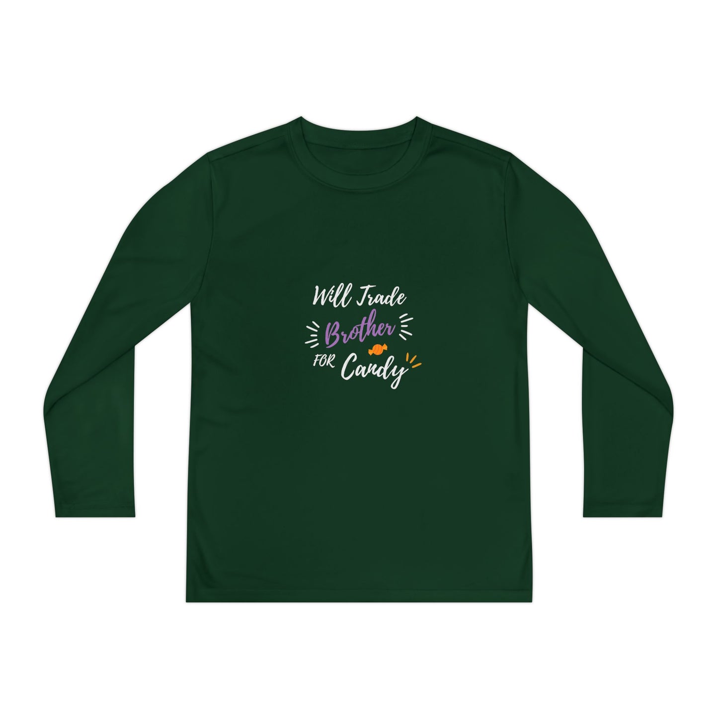 Brotherly Love Youth Long Sleeve Tee, Perfect for Siblings, Gift for Birthday, Playtime, Everyday Wear, Family Celebrations