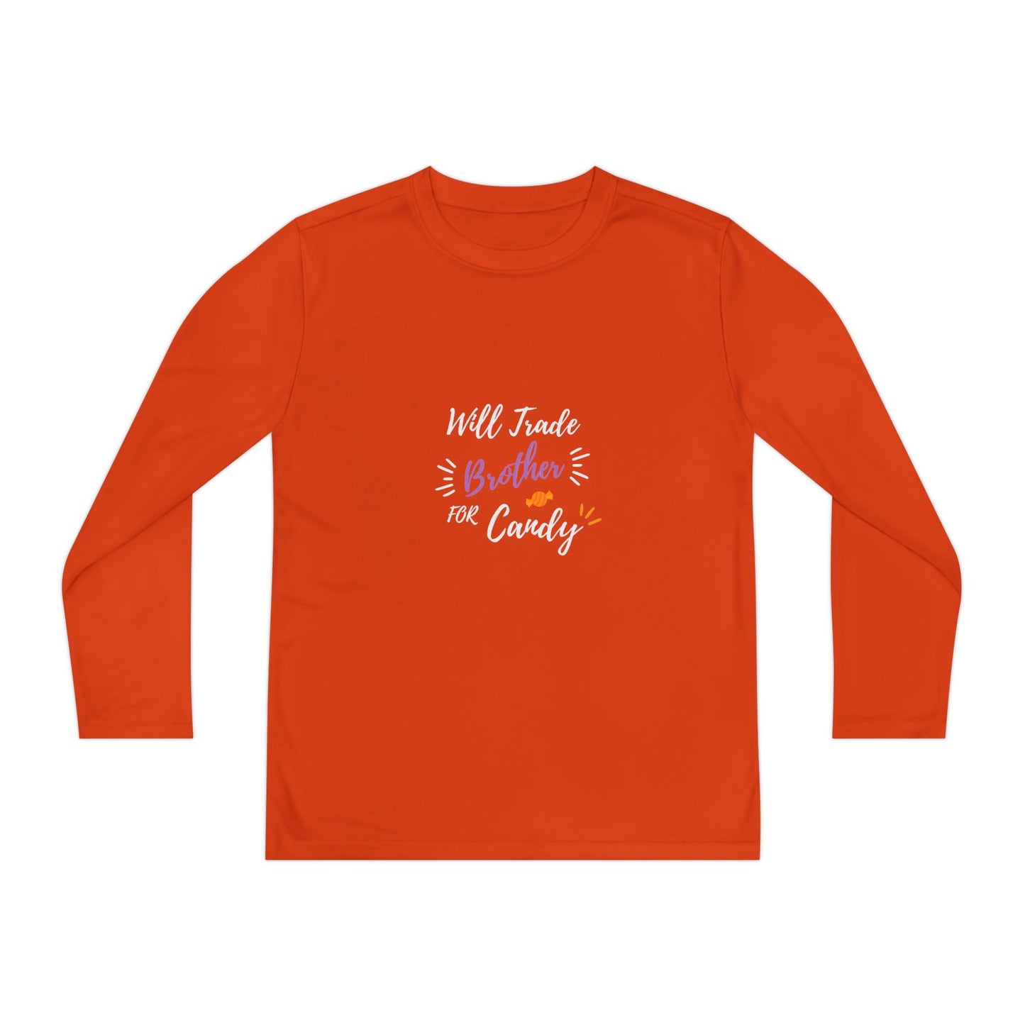 Brotherly Love Youth Long Sleeve Tee, Perfect for Siblings, Gift for Birthday, Playtime, Everyday Wear, Family Celebrations
