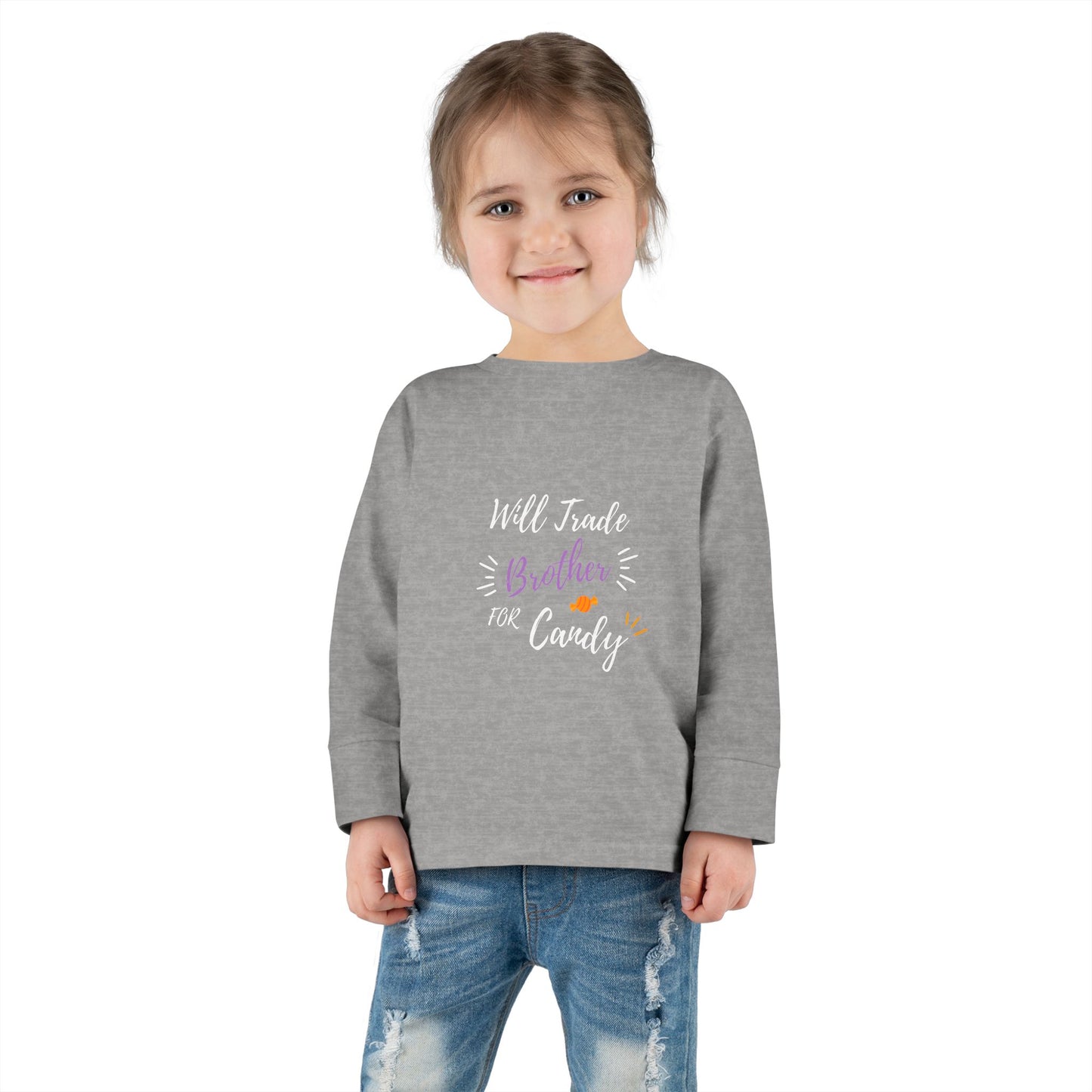 Toddler Long Sleeve Tee - Cute Casual Kids Shirt for Everyday Wear, Birthday Gift, Baby Shower, Family Outings