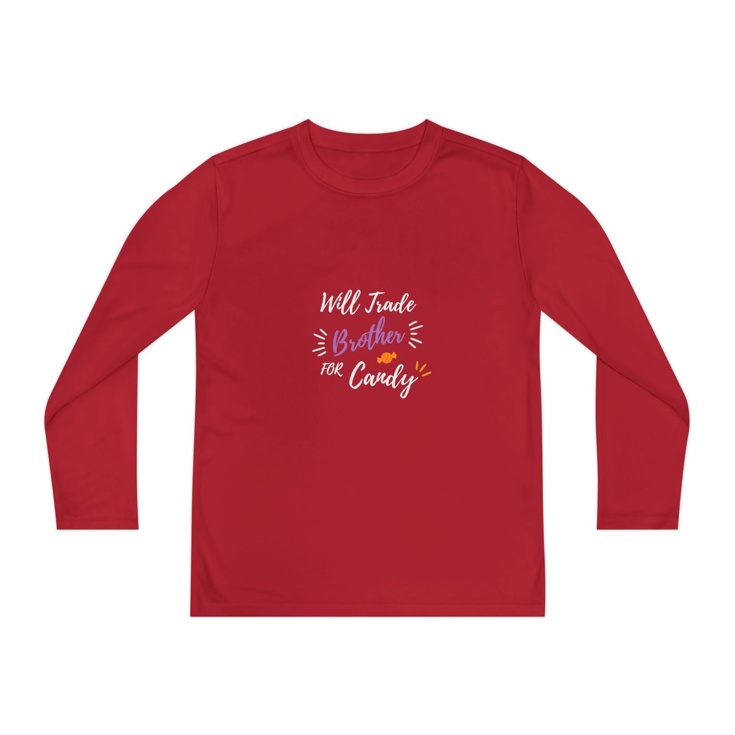 Brotherly Love Youth Long Sleeve Tee, Perfect for Siblings, Gift for Birthday, Playtime, Everyday Wear, Family Celebrations