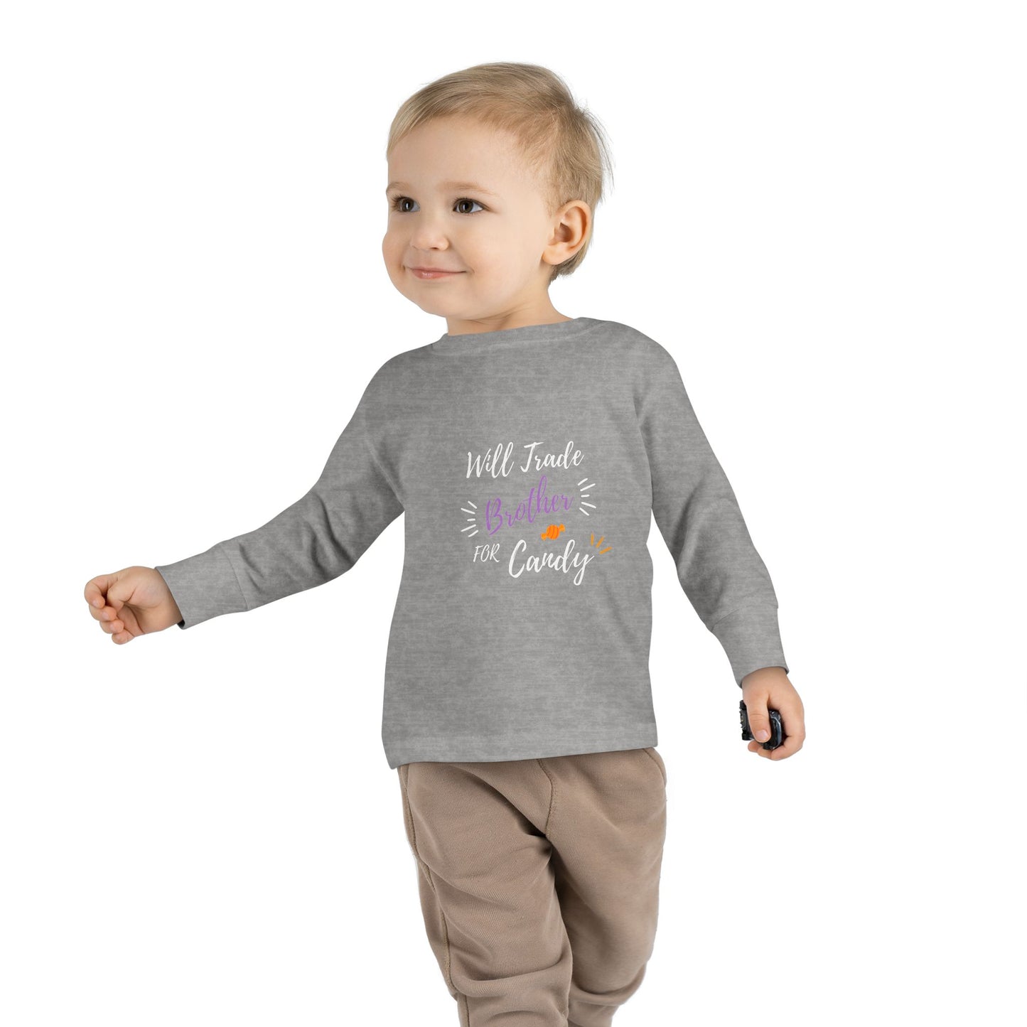 Toddler Long Sleeve Tee - Cute Casual Kids Shirt for Everyday Wear, Birthday Gift, Baby Shower, Family Outings