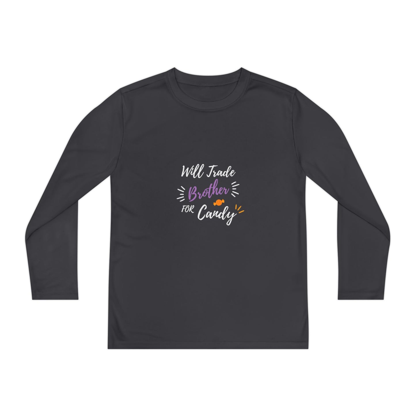 Brotherly Love Youth Long Sleeve Tee, Perfect for Siblings, Gift for Birthday, Playtime, Everyday Wear, Family Celebrations