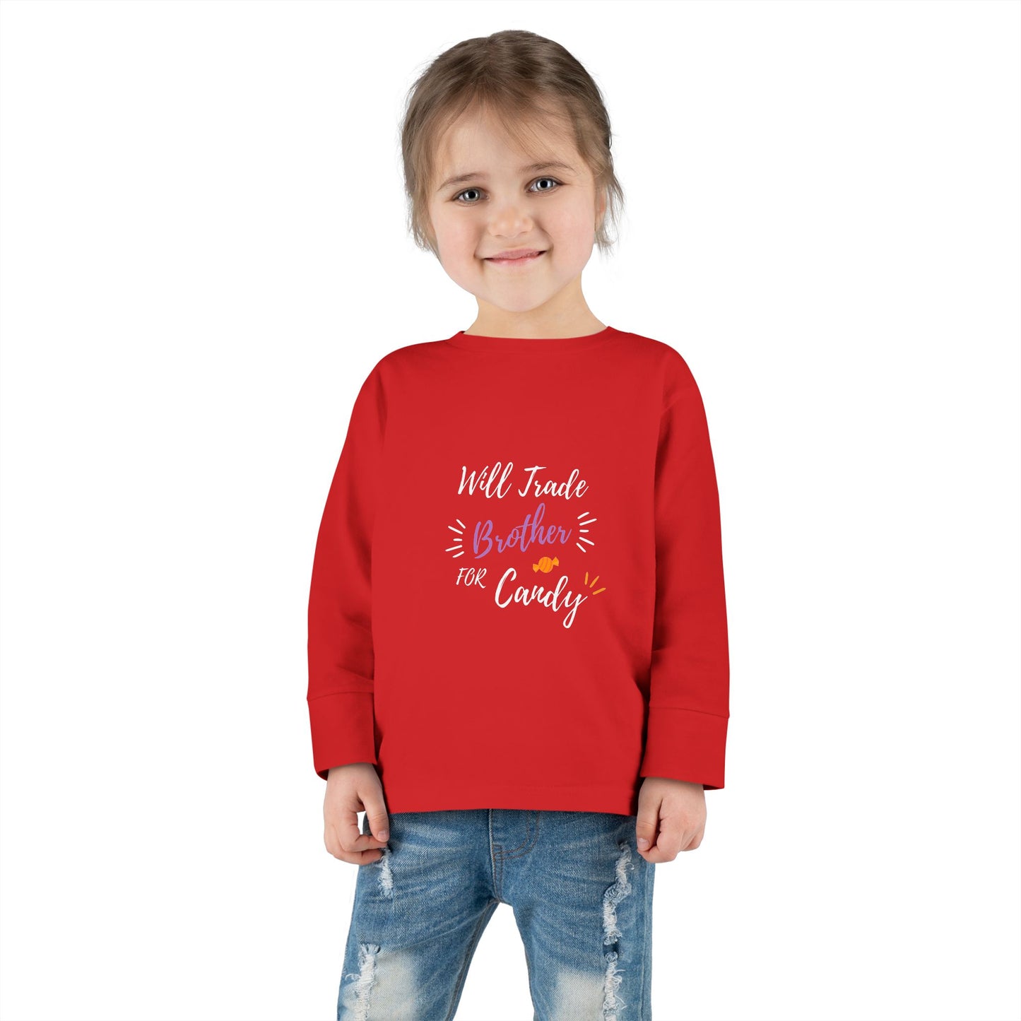 Toddler Long Sleeve Tee - Cute Casual Kids Shirt for Everyday Wear, Birthday Gift, Baby Shower, Family Outings