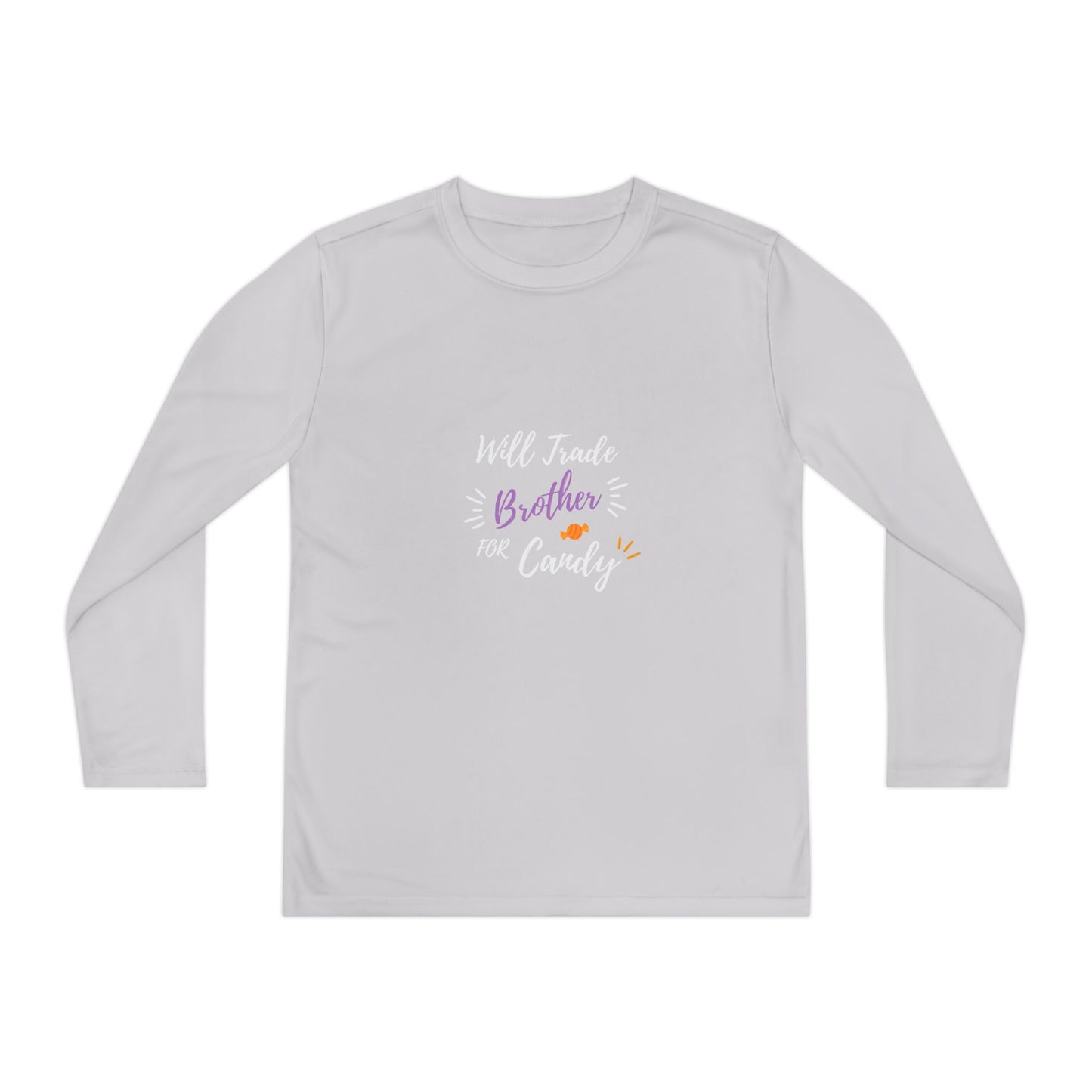 Brotherly Love Youth Long Sleeve Tee, Perfect for Siblings, Gift for Birthday, Playtime, Everyday Wear, Family Celebrations
