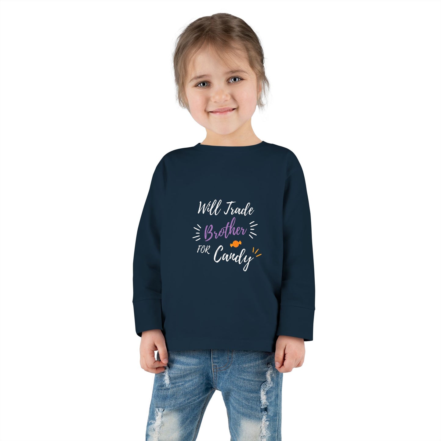 Toddler Long Sleeve Tee - Cute Casual Kids Shirt for Everyday Wear, Birthday Gift, Baby Shower, Family Outings