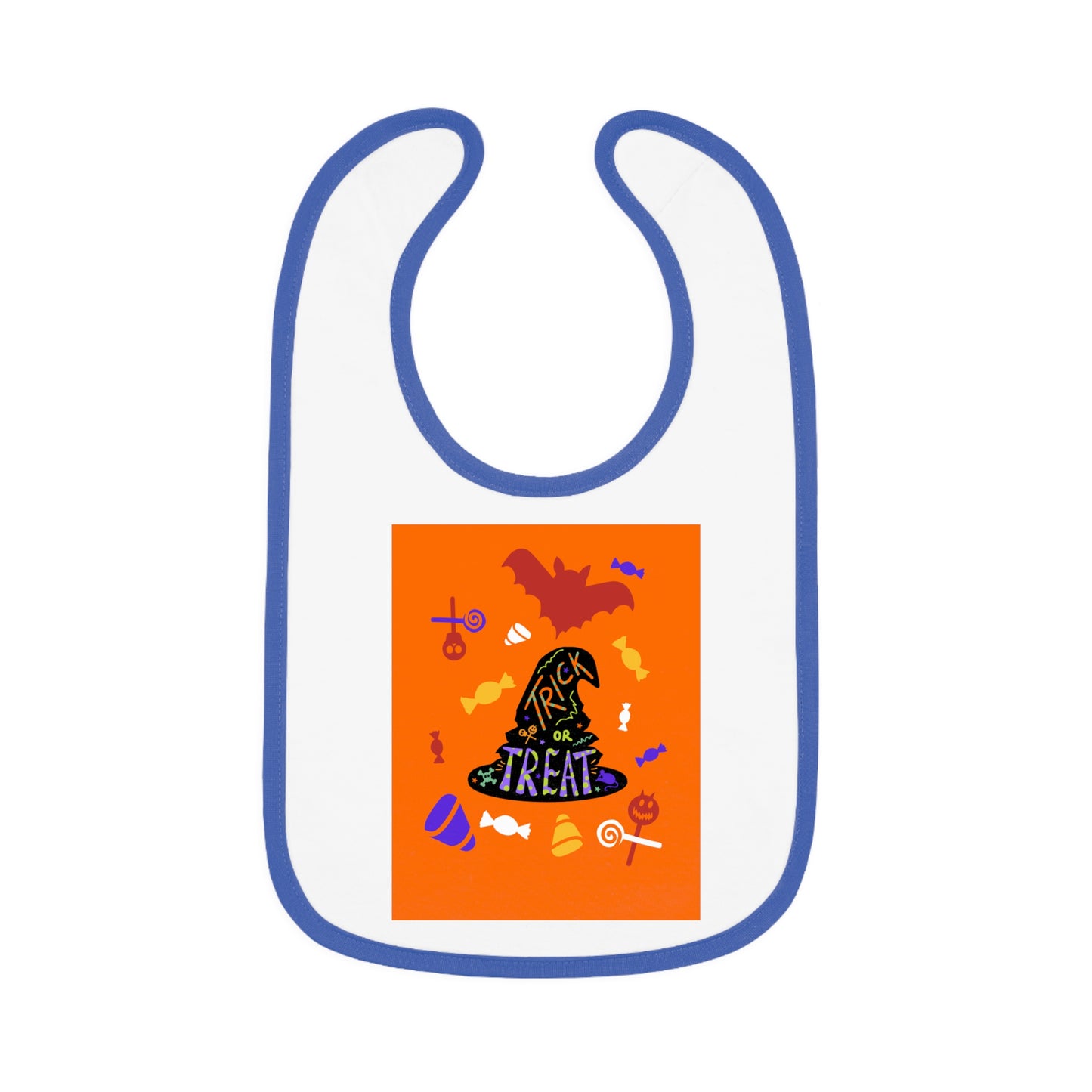 Halloween Baby Bib, Trick or Treat Jersey Bib, Cute Baby Gear, Infant Feeding Accessory, Baby Shower Gift, Holiday Bib