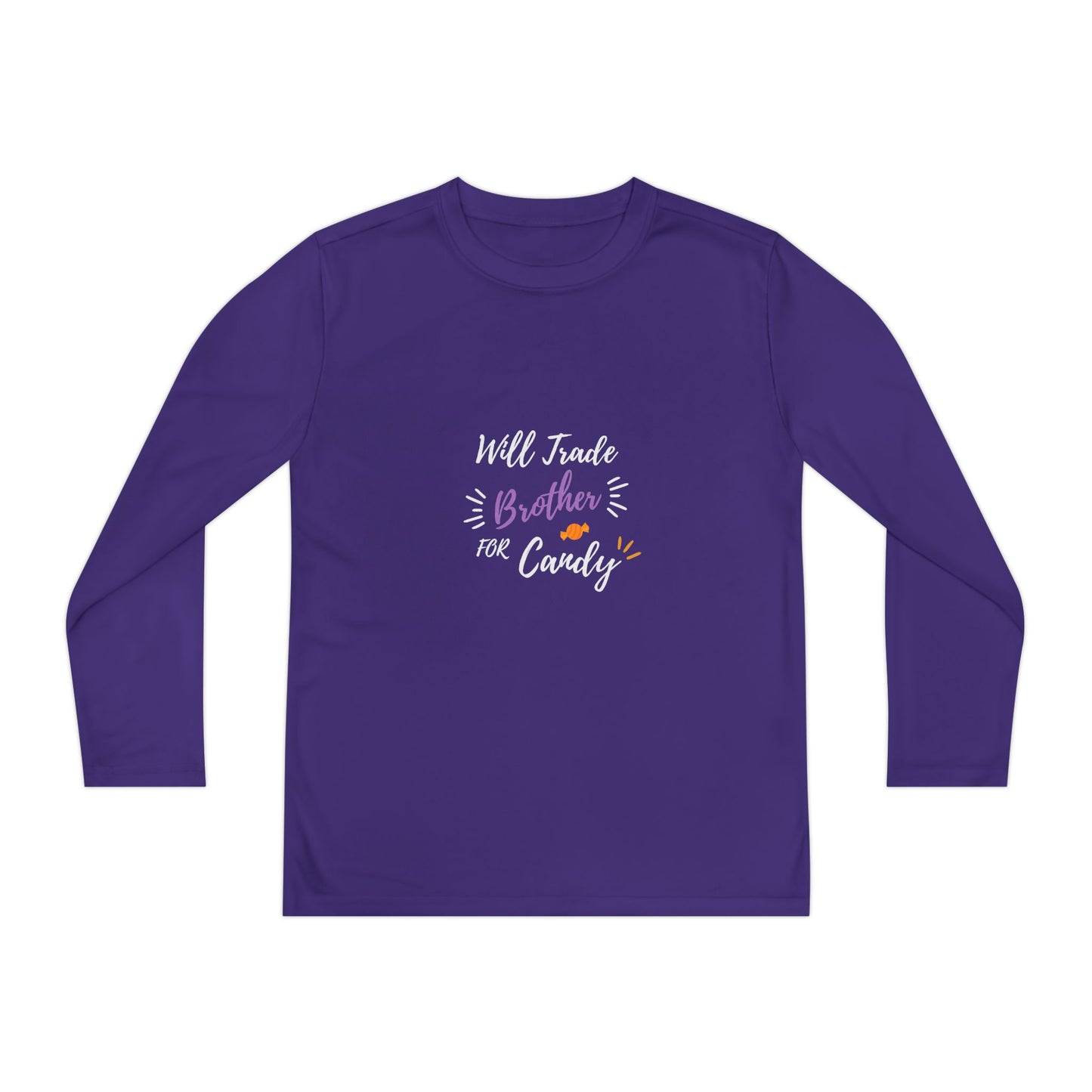 Brotherly Love Youth Long Sleeve Tee, Perfect for Siblings, Gift for Birthday, Playtime, Everyday Wear, Family Celebrations