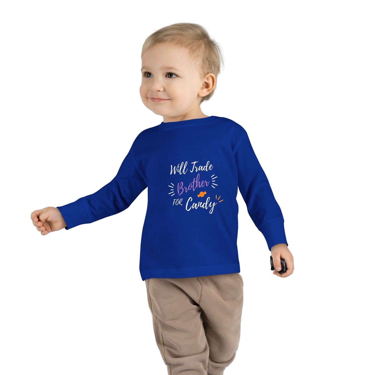 Toddler Long Sleeve Tee - Cute Casual Kids Shirt for Everyday Wear, Birthday Gift, Baby Shower, Family Outings