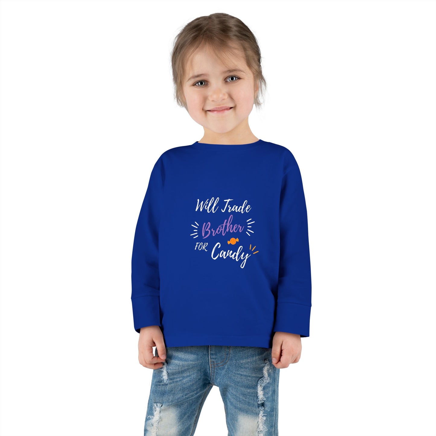 Toddler Long Sleeve Tee - Cute Casual Kids Shirt for Everyday Wear, Birthday Gift, Baby Shower, Family Outings