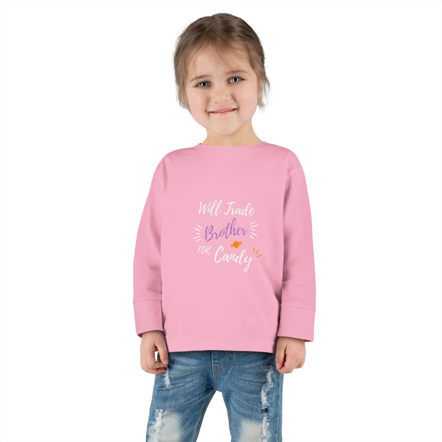 Toddler Long Sleeve Tee - Cute Casual Kids Shirt for Everyday Wear, Birthday Gift, Baby Shower, Family Outings
