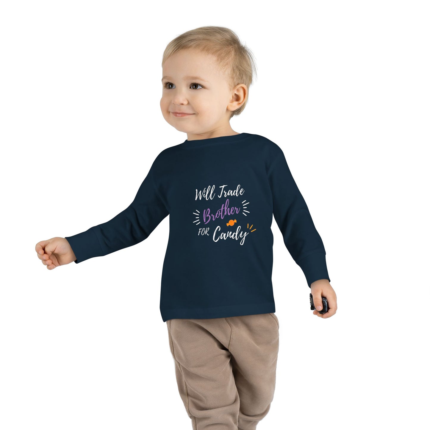 Toddler Long Sleeve Tee - Cute Casual Kids Shirt for Everyday Wear, Birthday Gift, Baby Shower, Family Outings