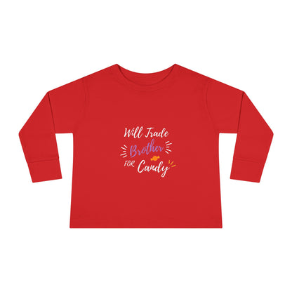Toddler Long Sleeve Tee - Cute Casual Kids Shirt for Everyday Wear, Birthday Gift, Baby Shower, Family Outings