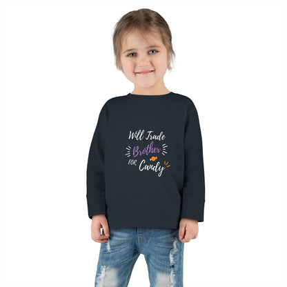 Toddler Long Sleeve Tee - Cute Casual Kids Shirt for Everyday Wear, Birthday Gift, Baby Shower, Family Outings
