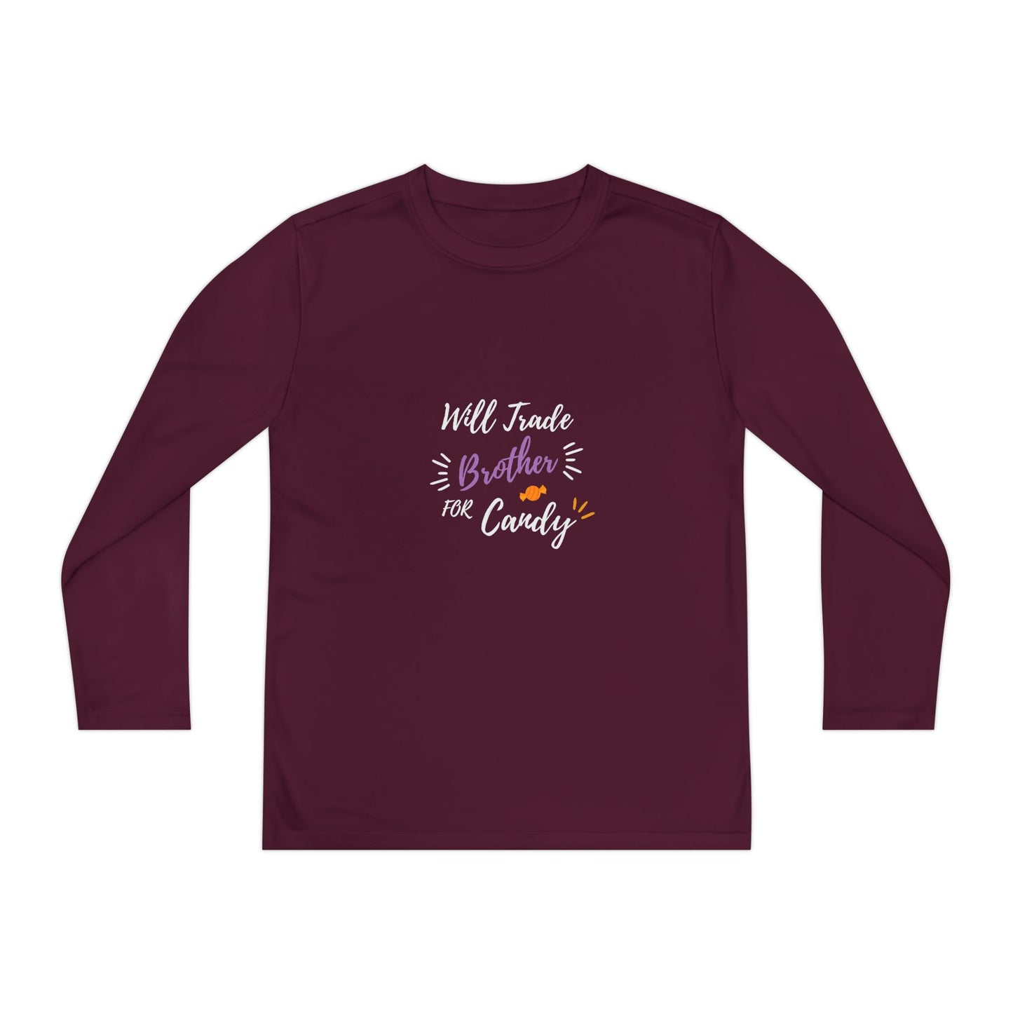 Brotherly Love Youth Long Sleeve Tee, Perfect for Siblings, Gift for Birthday, Playtime, Everyday Wear, Family Celebrations
