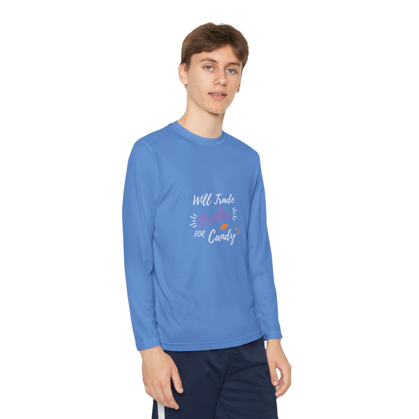 Brotherly Love Youth Long Sleeve Tee, Perfect for Siblings, Gift for Birthday, Playtime, Everyday Wear, Family Celebrations