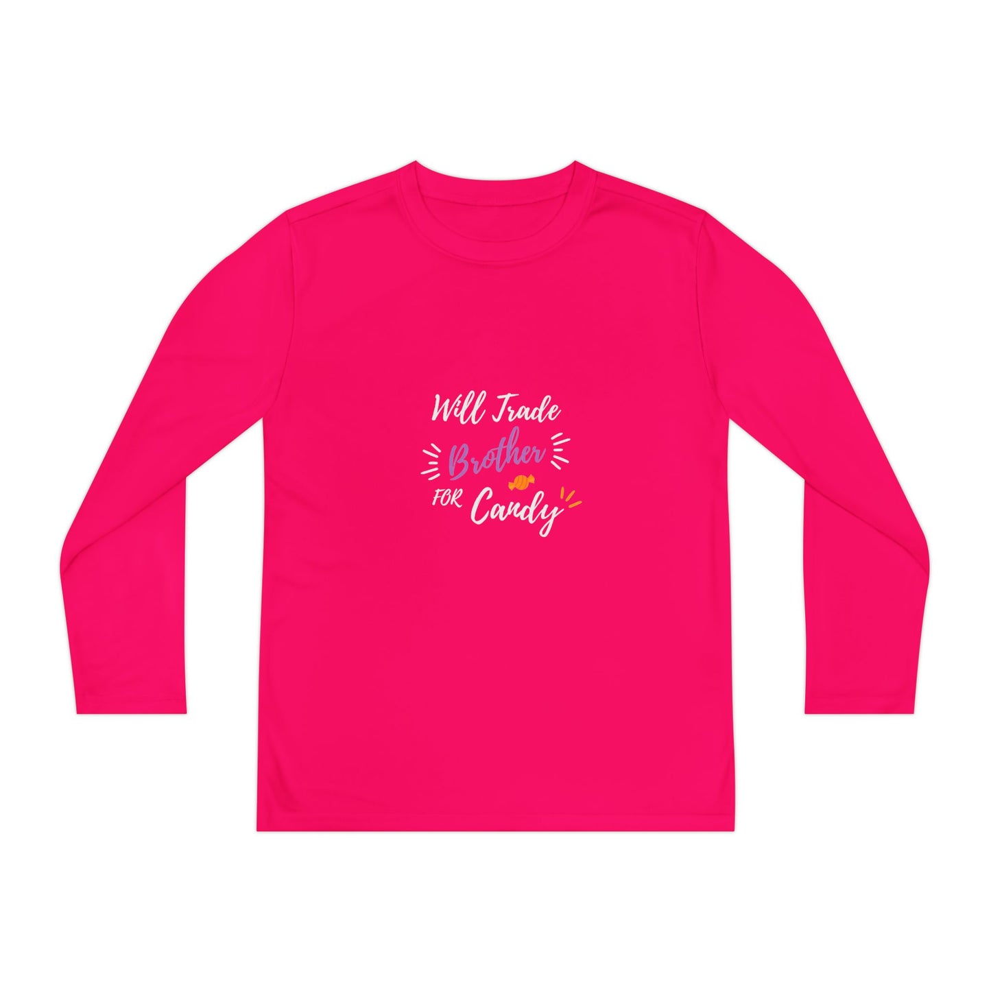 Brotherly Love Youth Long Sleeve Tee, Perfect for Siblings, Gift for Birthday, Playtime, Everyday Wear, Family Celebrations