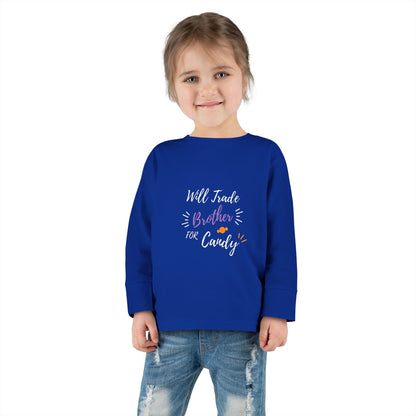 Toddler Long Sleeve Tee - Cute Casual Kids Shirt for Everyday Wear, Birthday Gift, Baby Shower, Family Outings