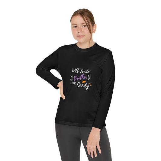 Brotherly Love Youth Long Sleeve Tee, Perfect for Siblings, Gift for Birthday, Playtime, Everyday Wear, Family Celebrations